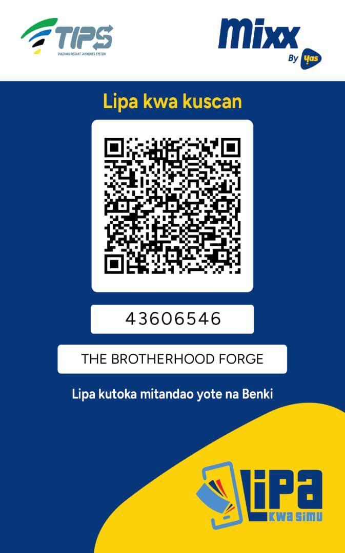 Tigo Pesa QR - The Brotherhood Forge